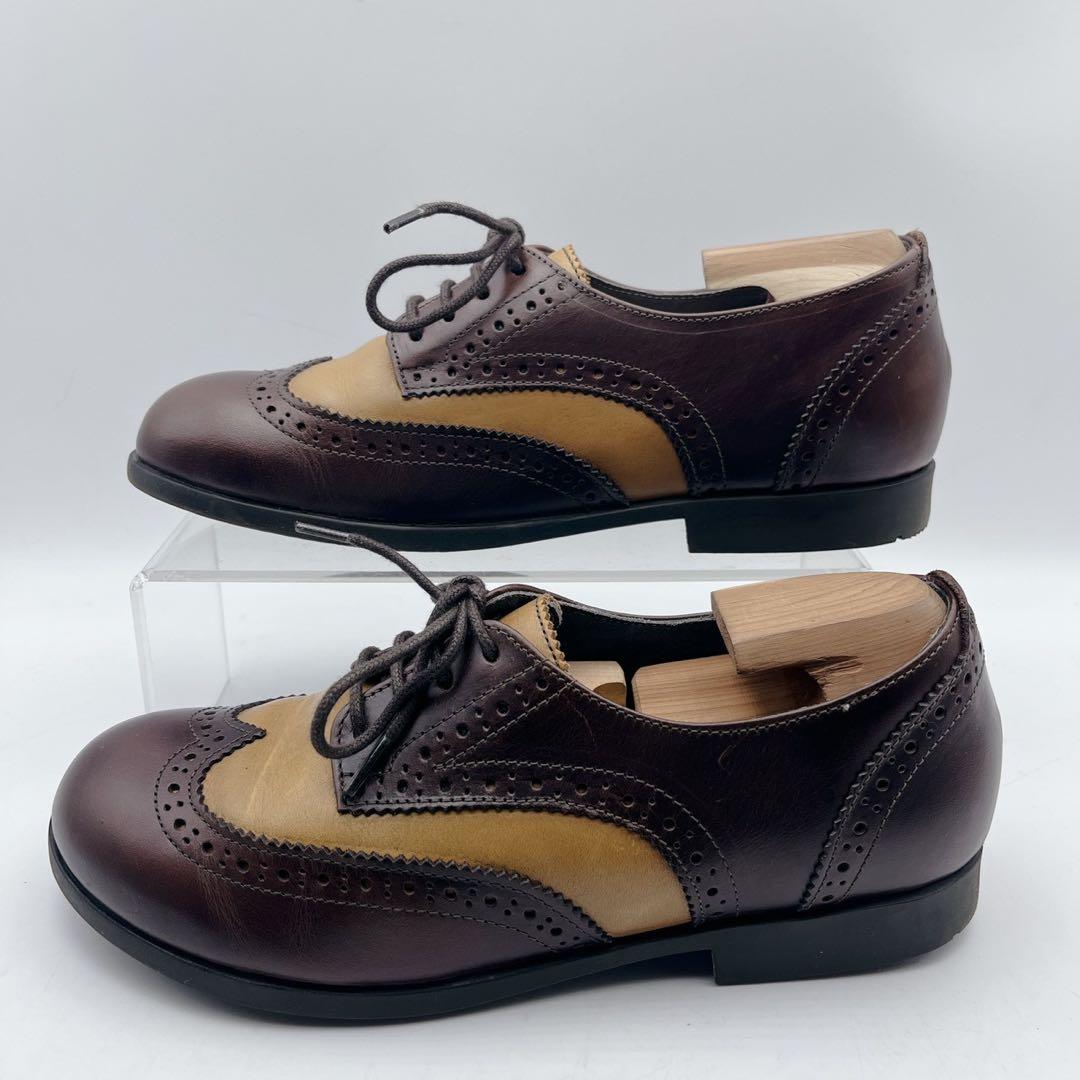 美品✨ビルケンシュトック ララミー ウィングチップ ブラウンツートン 37