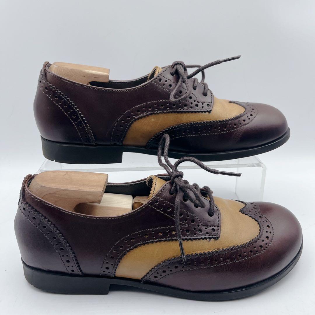 美品✨ビルケンシュトック ララミー ウィングチップ ブラウンツートン 37