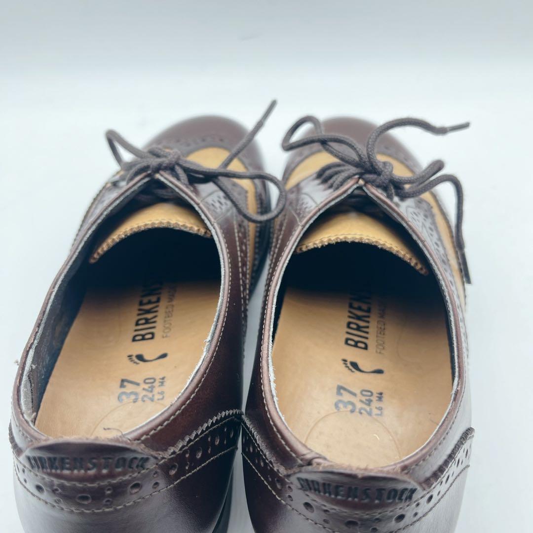 美品✨ビルケンシュトック ララミー ウィングチップ ブラウンツートン 37