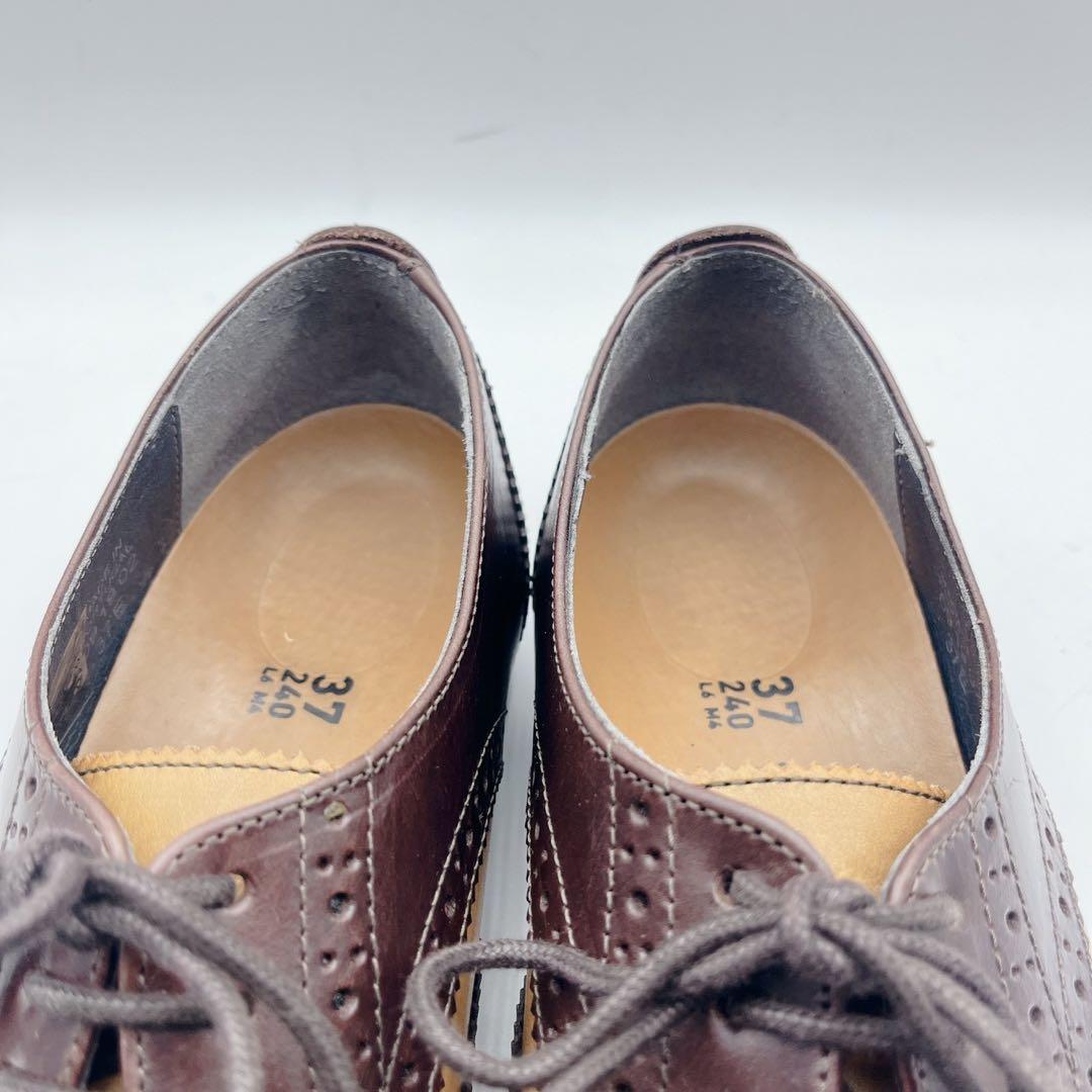 美品✨ビルケンシュトック ララミー ウィングチップ ブラウンツートン 37