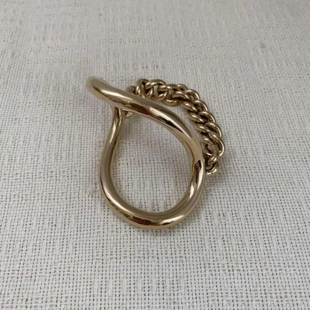 Maison Margielaチェーン×変形リング ブレスレット バングル