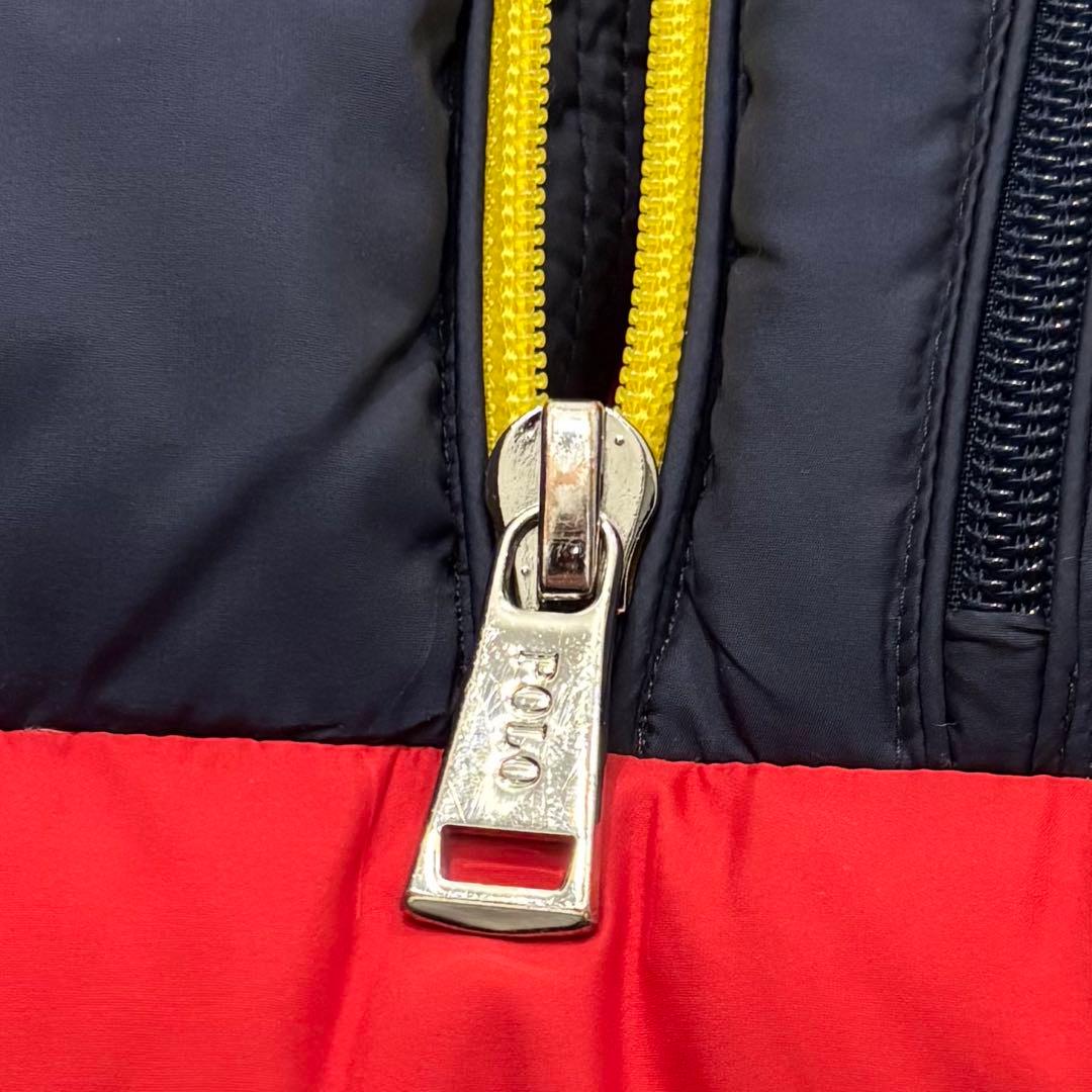 美品 ポロ ラルフローレン GLACIER COLORBLOCK ダウン ベスト