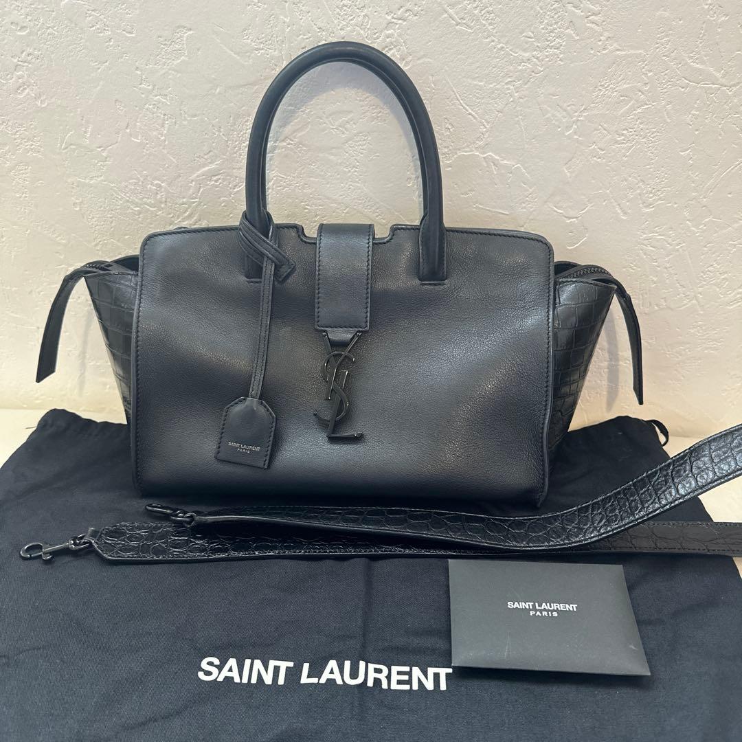 サンローラン ダウンタウンカバス YSLバッグ（スモール／ブラック）