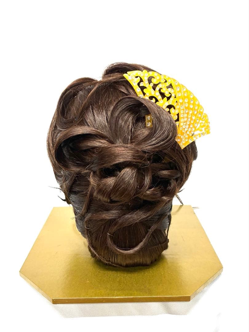 洋髪、特大60センチサイズ、中古舞踊かつら、日本髪かつら、大衆演劇かつら、簪付き