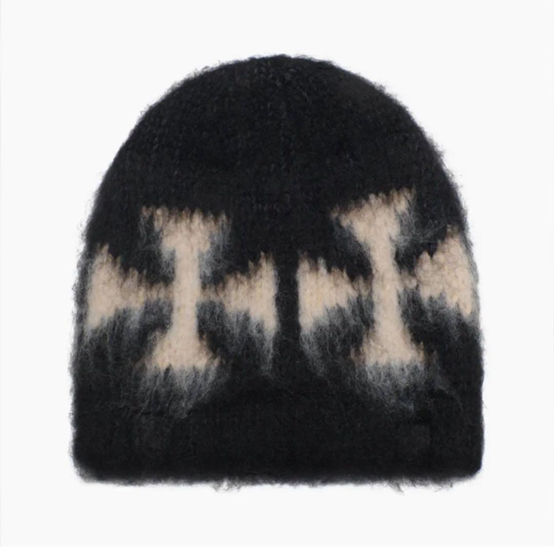 ASKYURSELF/BRUSHED CROSS BEANIE ビーニー