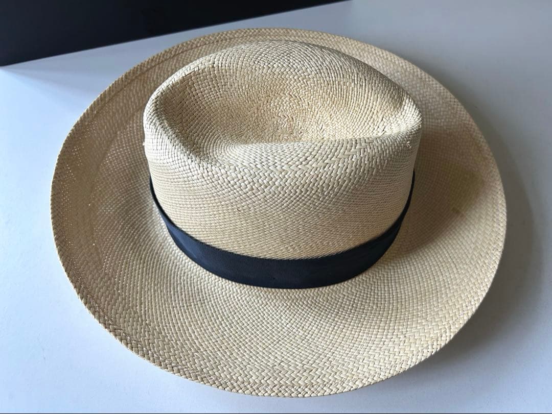 ☆jugon☆美品☆ボルサリーノ☆素敵な大人パナマハット Mサイズ