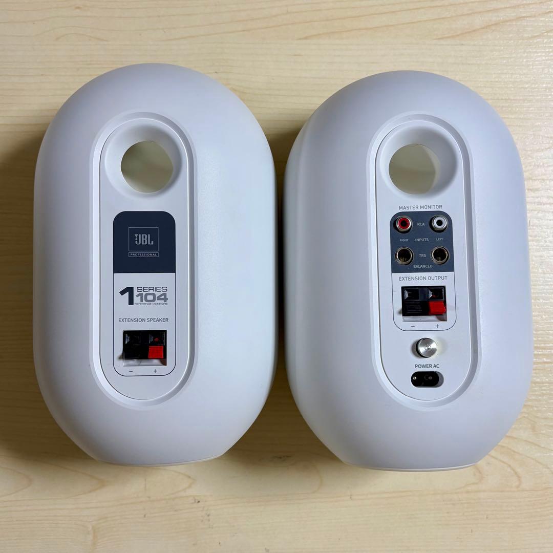 JBL 104-BTW 小型デスクトップ Bluetoothスピーカー ホワイト