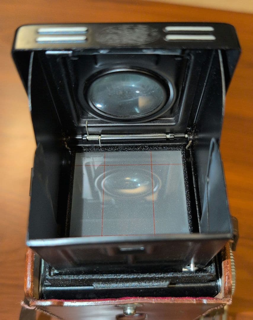 二眼レフカメラ　Yashica-A　ケース付き