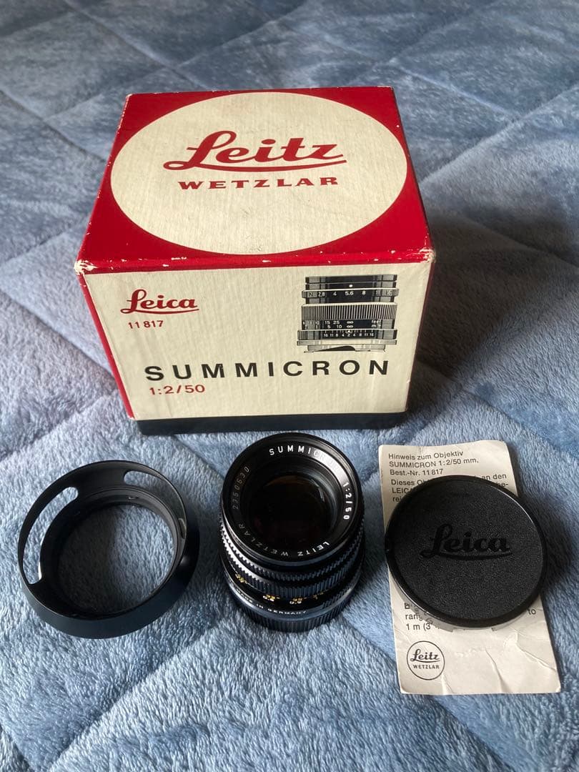 Y Y Y、ライカズミクロン50mmＦ2 2nd 元箱 専用フード