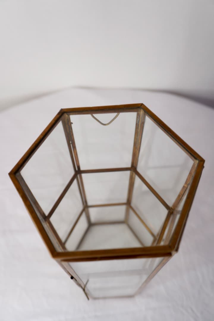 ガラスショーケース ジュエリーケース ヴィンテージ 真鍮