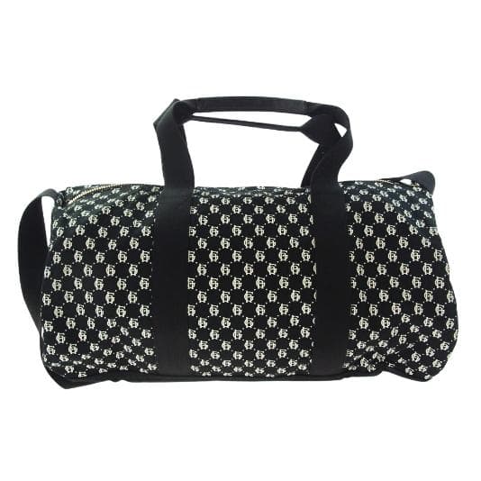 極美品 GLADHAND スピークイージーモノグラム総柄 ドラムバッグ ブラック