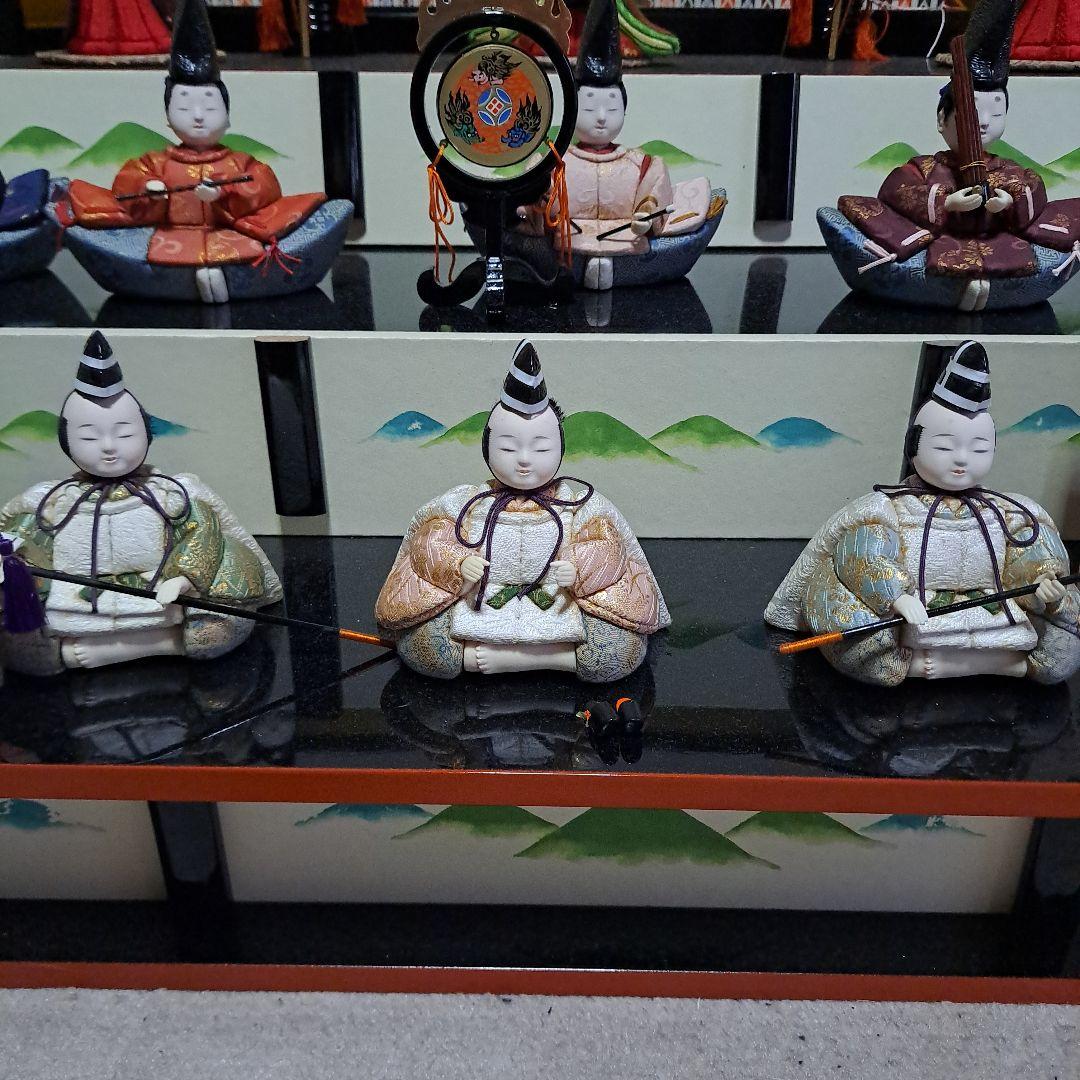 定価 65万 真多呂人形 京都 伝統工芸品 雛人形セット 15体 豪華 日本人形