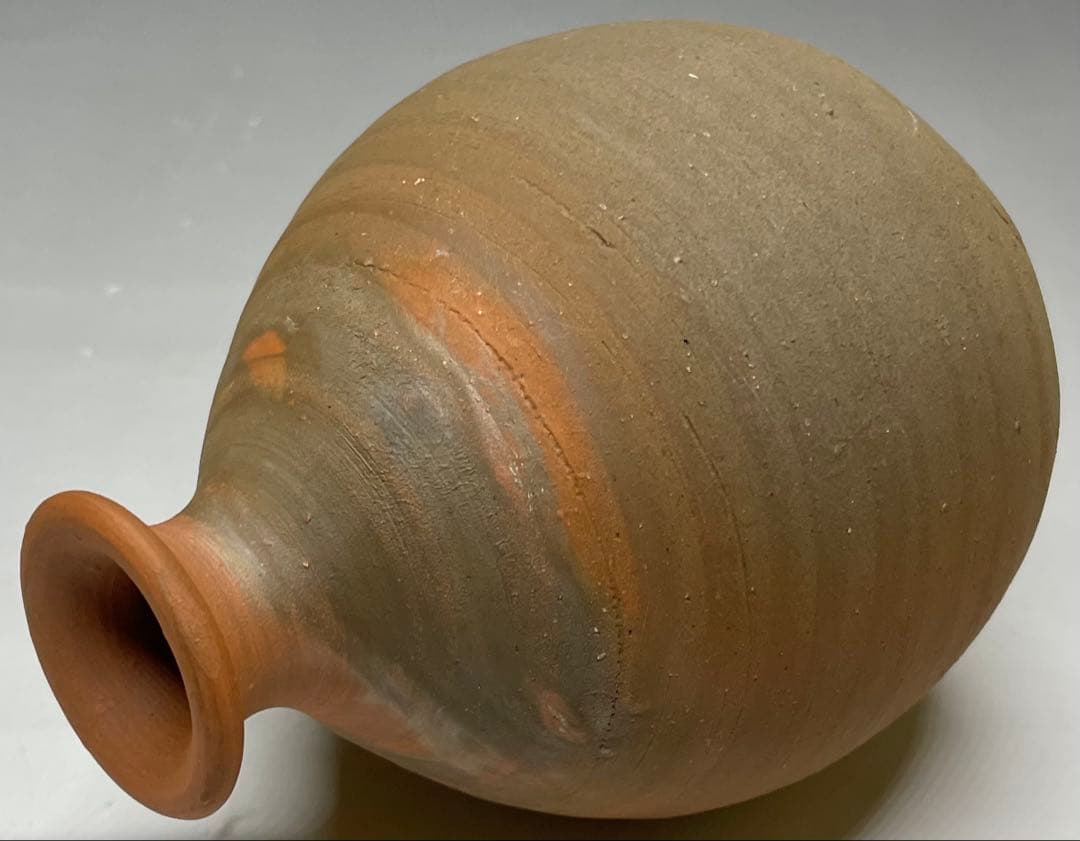 人間国宝　藤原雄　備前徳利　備前焼　共箱　共布　栞　新聞記事　d79