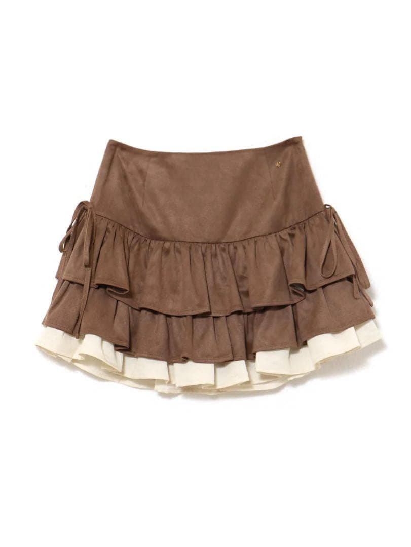 【大人気】mel gather skirt brown andmary