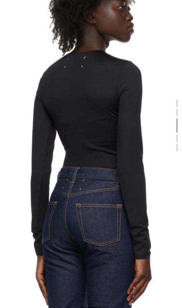 値下げ　Maison Margiela 長袖　トップス　ボディスーツ　ブラック