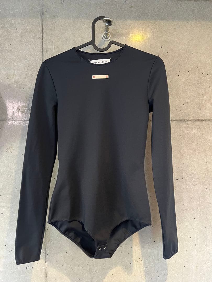 値下げ　Maison Margiela 長袖　トップス　ボディスーツ　ブラック
