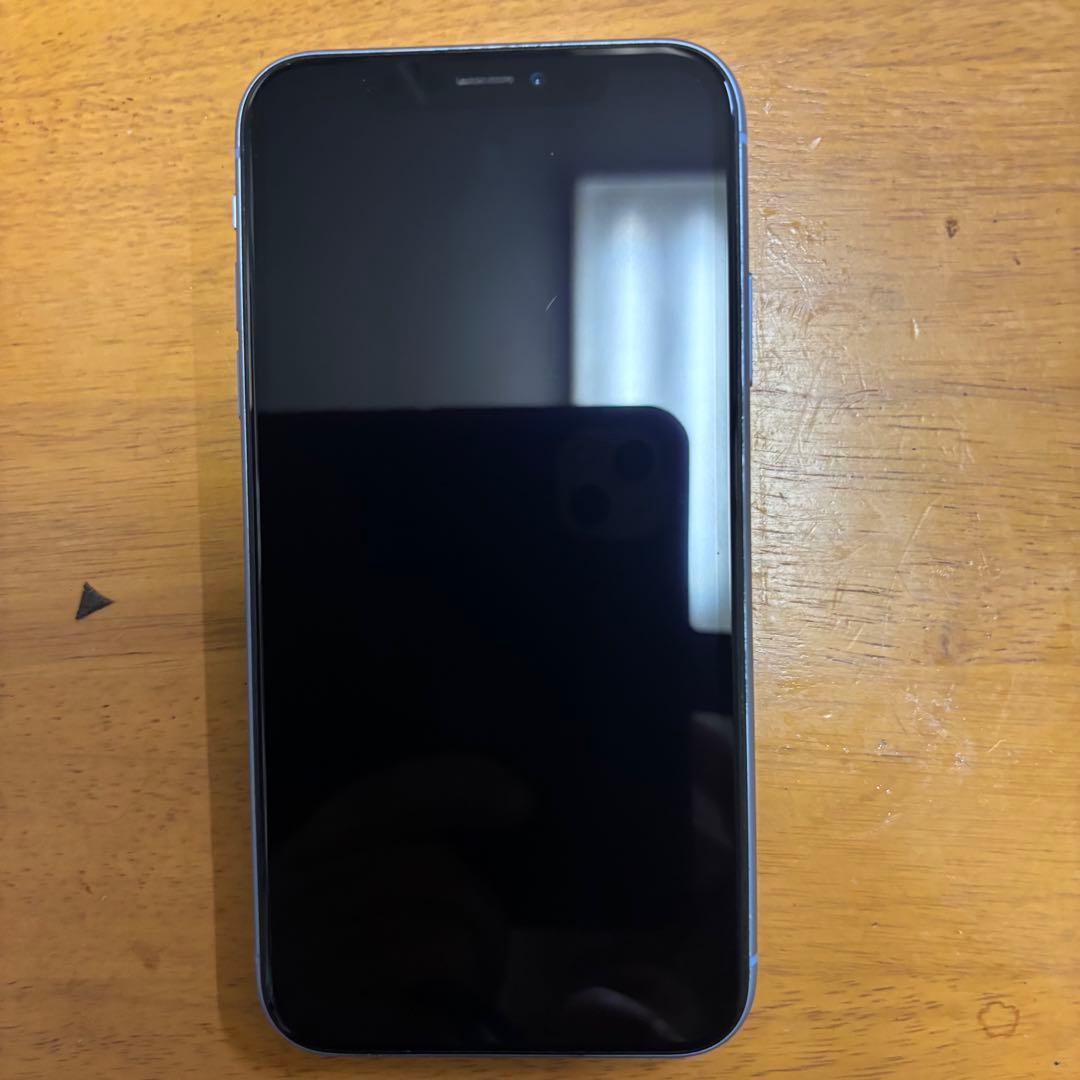 iPhone XR 128GB ブルー 本体のみ 初期化済 SIMフリー