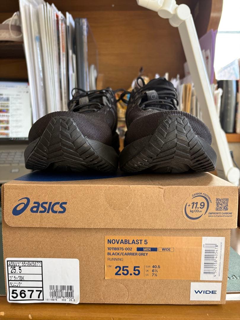 スパイク・シューズ NOVABLAST 5 WIDE 25.5cm BLACK