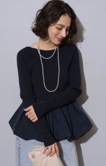 週末✩Arpege story 裾バルーンニット