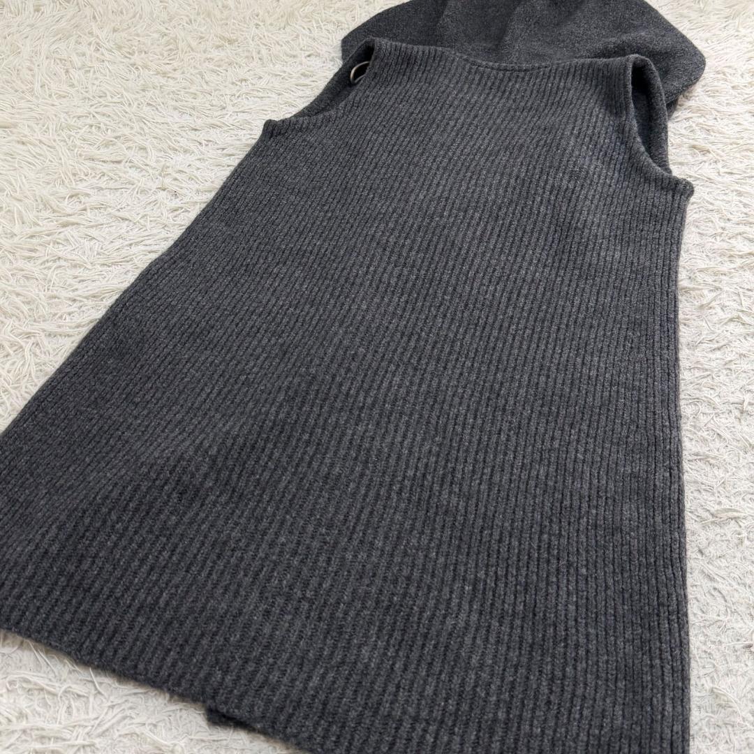 17109✨22年 フォクシー ニット ロングジレ カシミヤ混 ニュアージュ