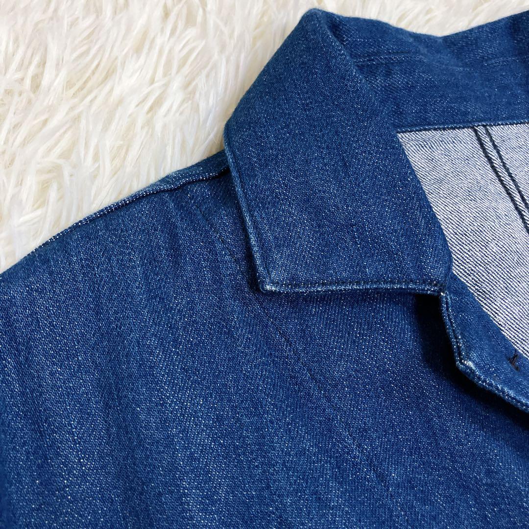 SEVENTH SENSE FOLKLORE ニットデニム　カバーオール　L