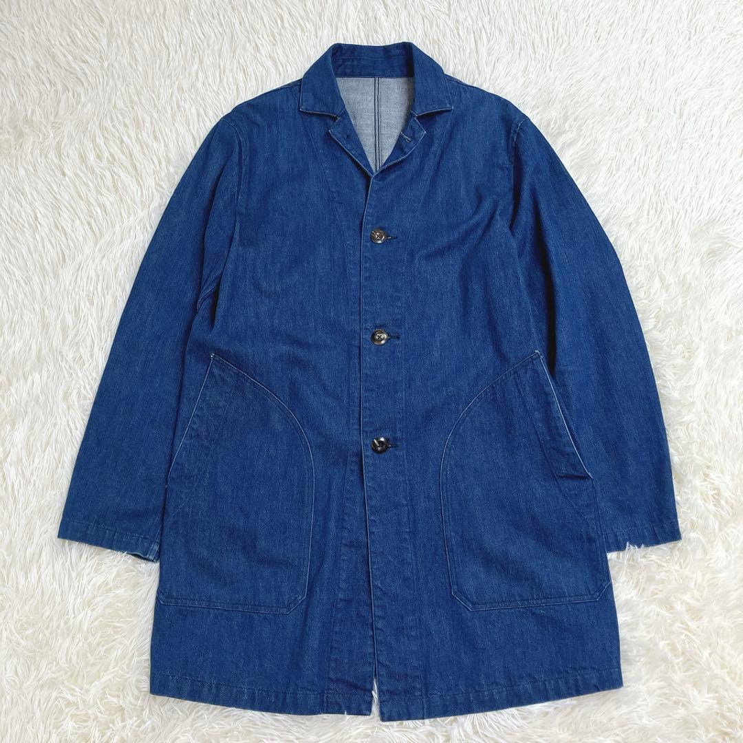 SEVENTH SENSE FOLKLORE ニットデニム　カバーオール　L