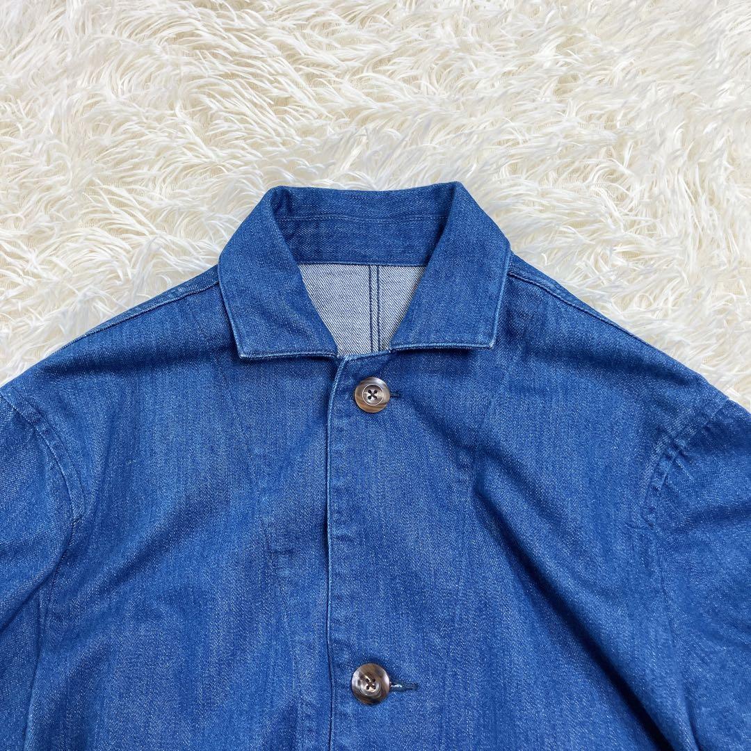 SEVENTH SENSE FOLKLORE ニットデニム　カバーオール　L