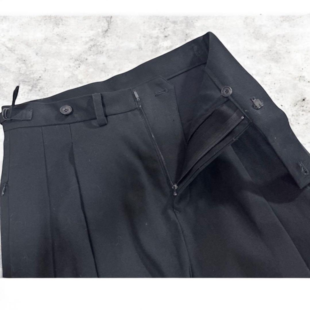 ato アトウ コットンツータック スラックス パンツ