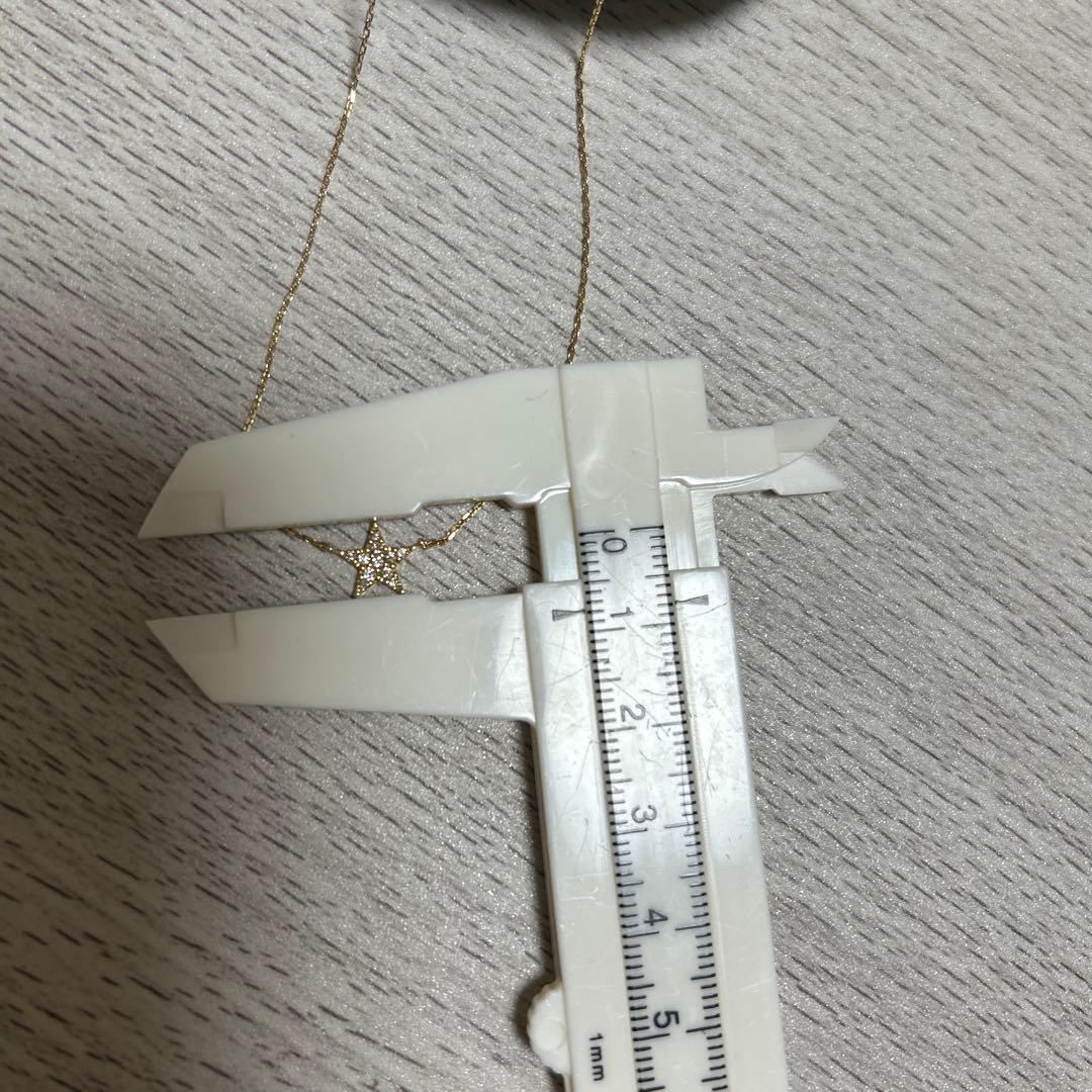 アガット♡K18 ダイヤモンドネックレス☺︎スター⭐︎星⭐︎最終値下げ☺︎