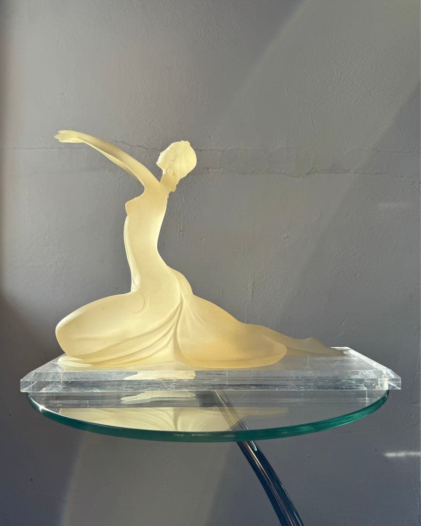 クリスタル オブジェ アンティーク ヴィンテージ レトロ アート 置物 希少