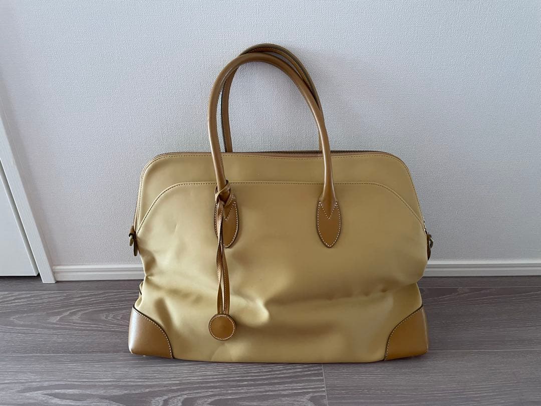 OLD ENGLAND ベージュ ビジネスバッグ