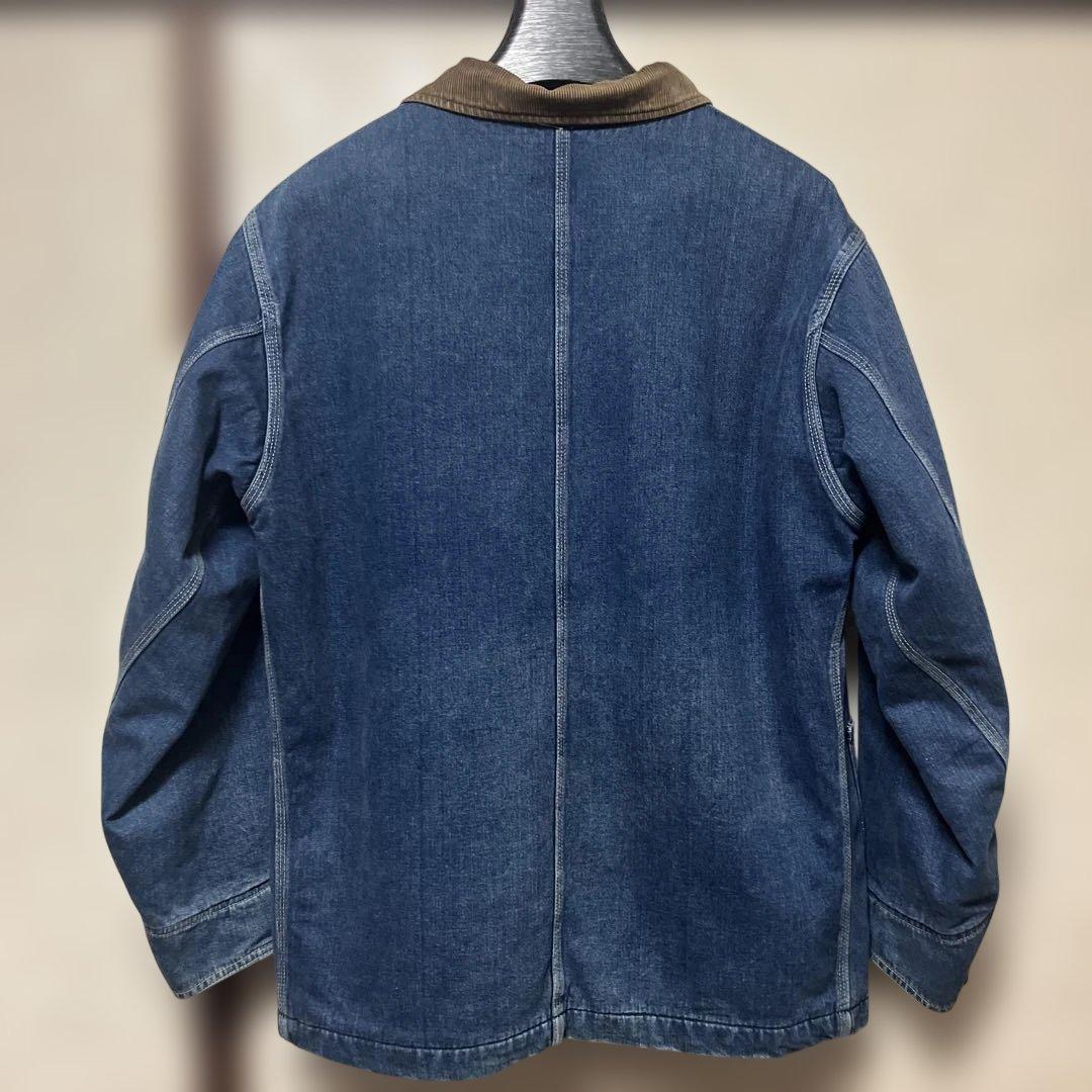 SUGAR CANE デニムカバーオール コーデュロイ襟 ブランケット付き