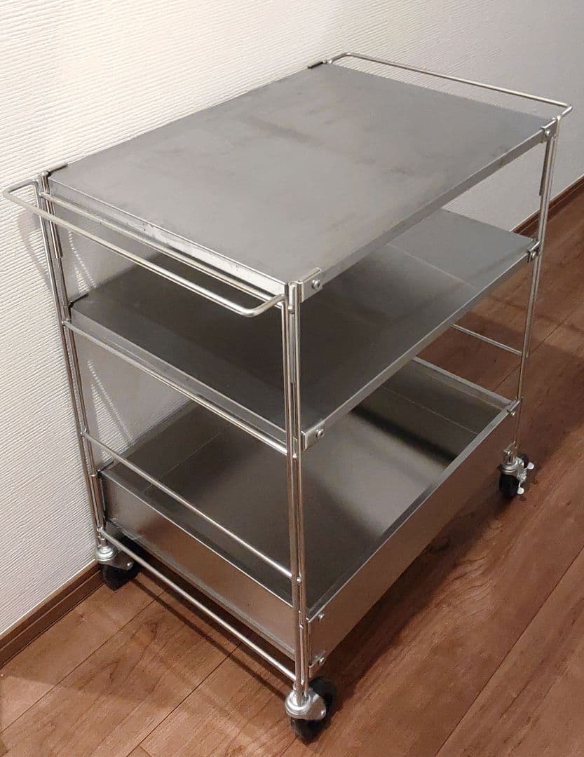 無印良品 ステンレスユニットシェルフワゴンセット