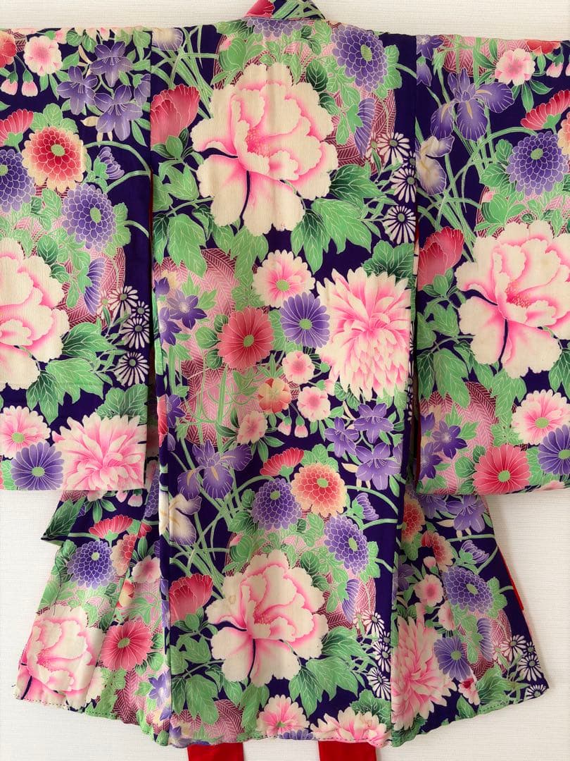 専用　アンティーク　錦紗　子供錦紗　綿入り