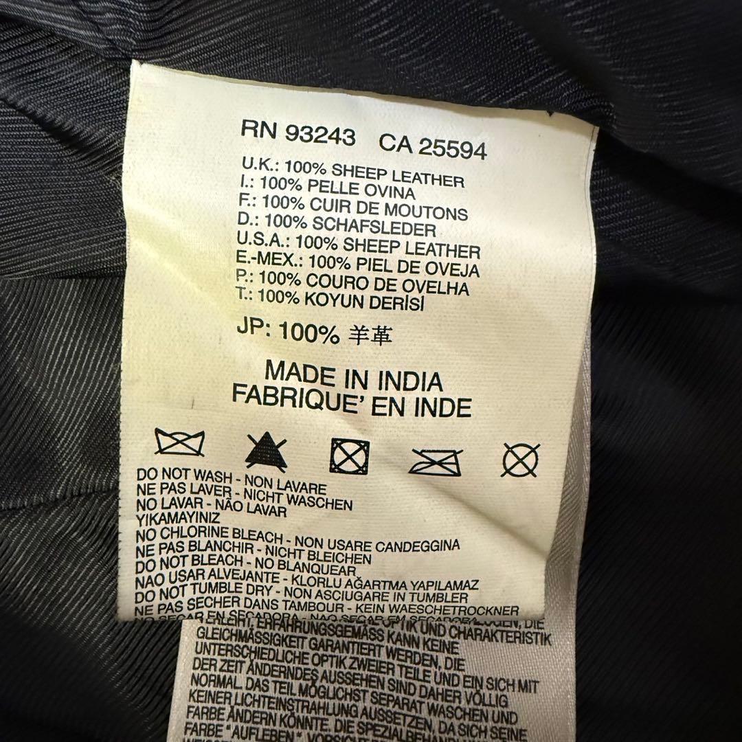 【DIESEL】26 レザーショートパンツ 羊革 ブラック レディース