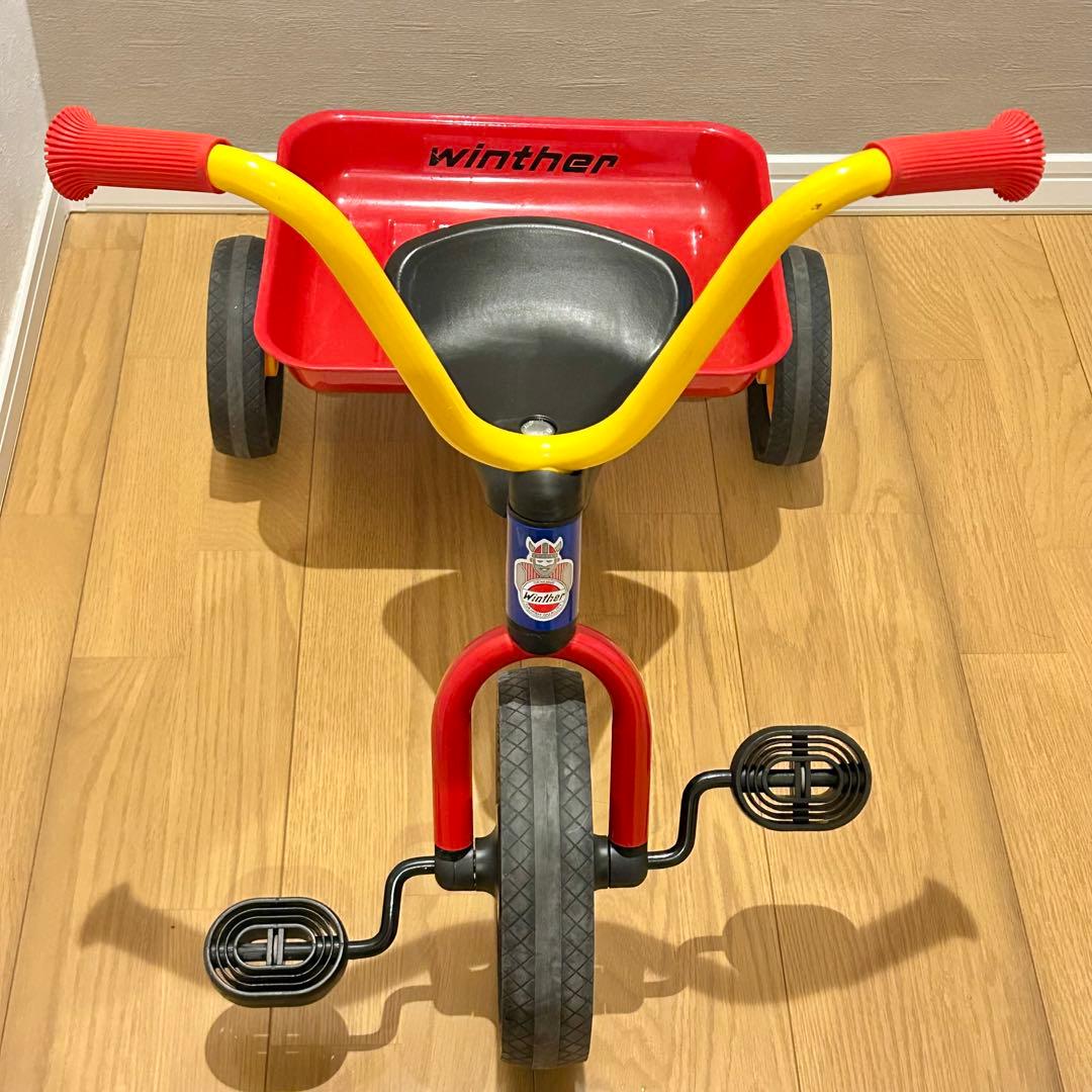 【美品】ボーネルンド　ウィンザー社　ペリカンデザイン　三輪車（荷台つき）