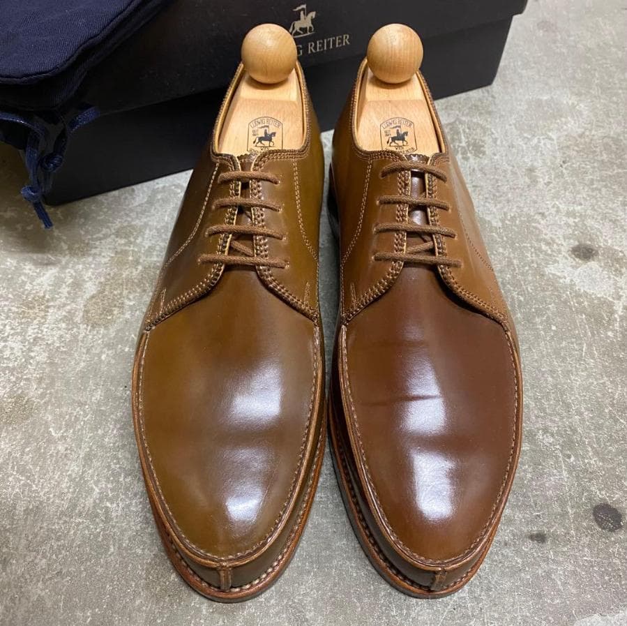 新品 ルーディックライター コードバン コニャック UK6