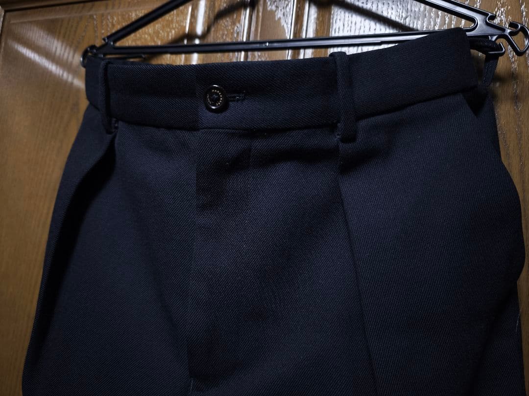 マーカウェア　ウールサバイバルクロス　ペグトップ　ネイビー　サイズ2