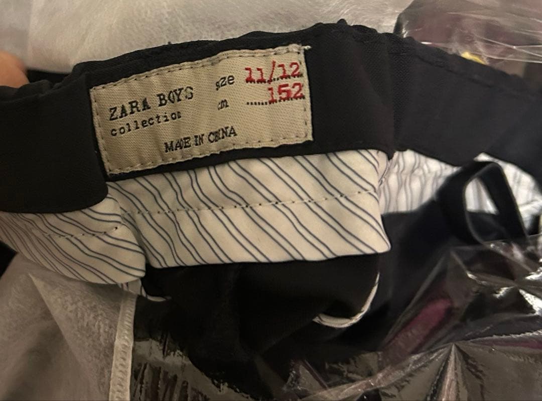 卒業式　ZARA 男子スーツ