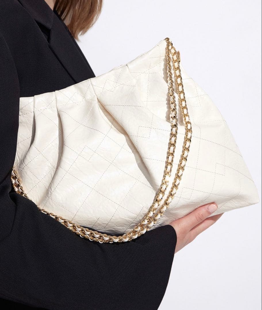 CHARLES & KEITH Duo ブレードチェーンハンドルホーボーバッグ