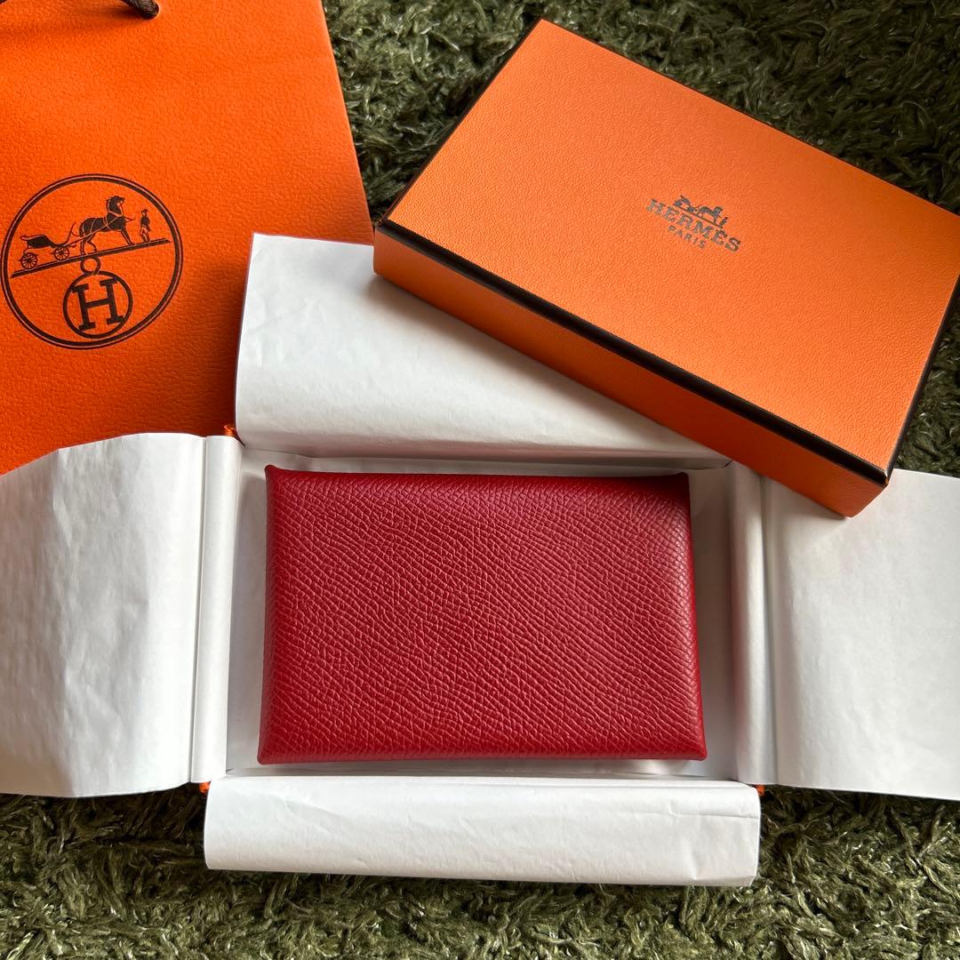 HERMES エルメス カルヴィ　カードケース　名刺入れ