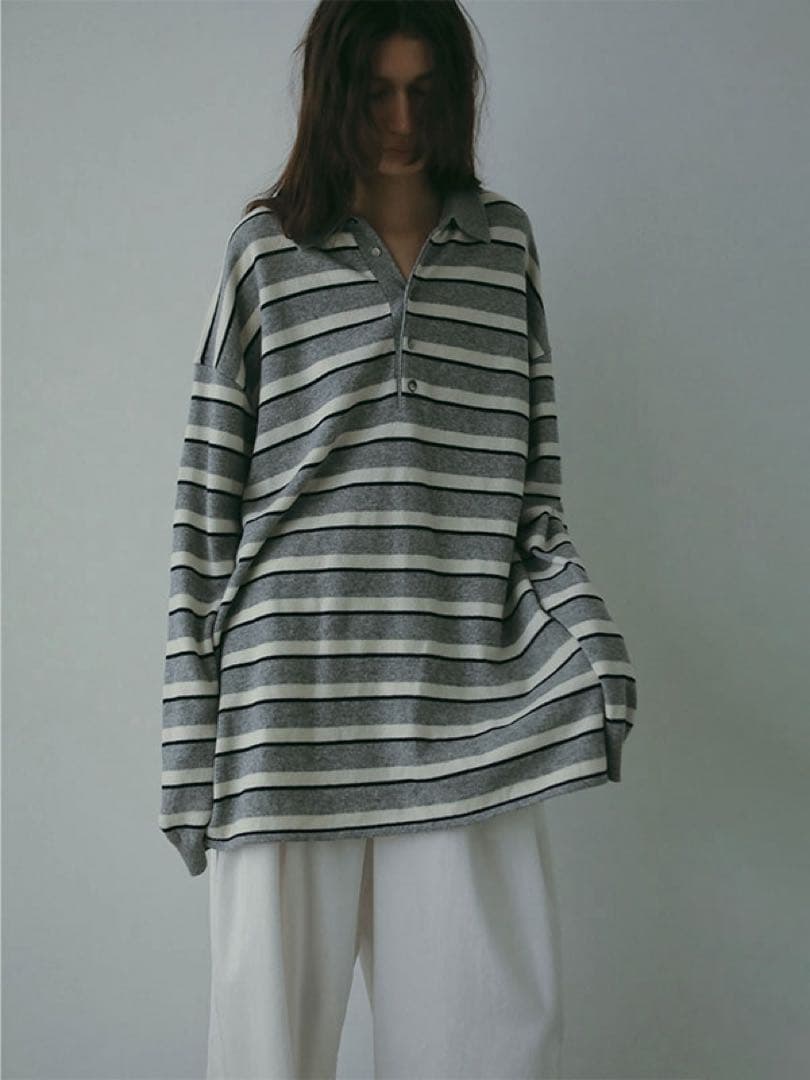 今季etretokyo マルチボーダーニットポロ　完売品