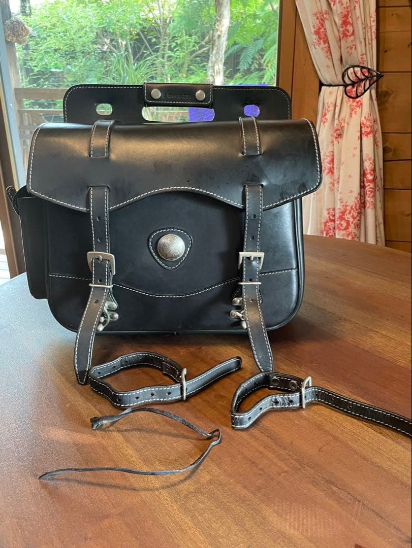 デグナー　レザー製　サドルバッグ　サイドバッグ