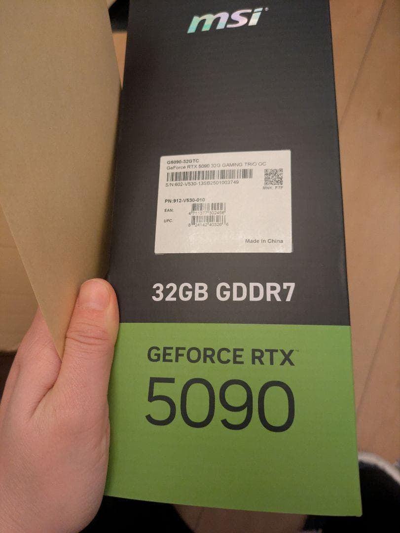 新品★MSI GeForce RTX 5090 32G GAMING TRI