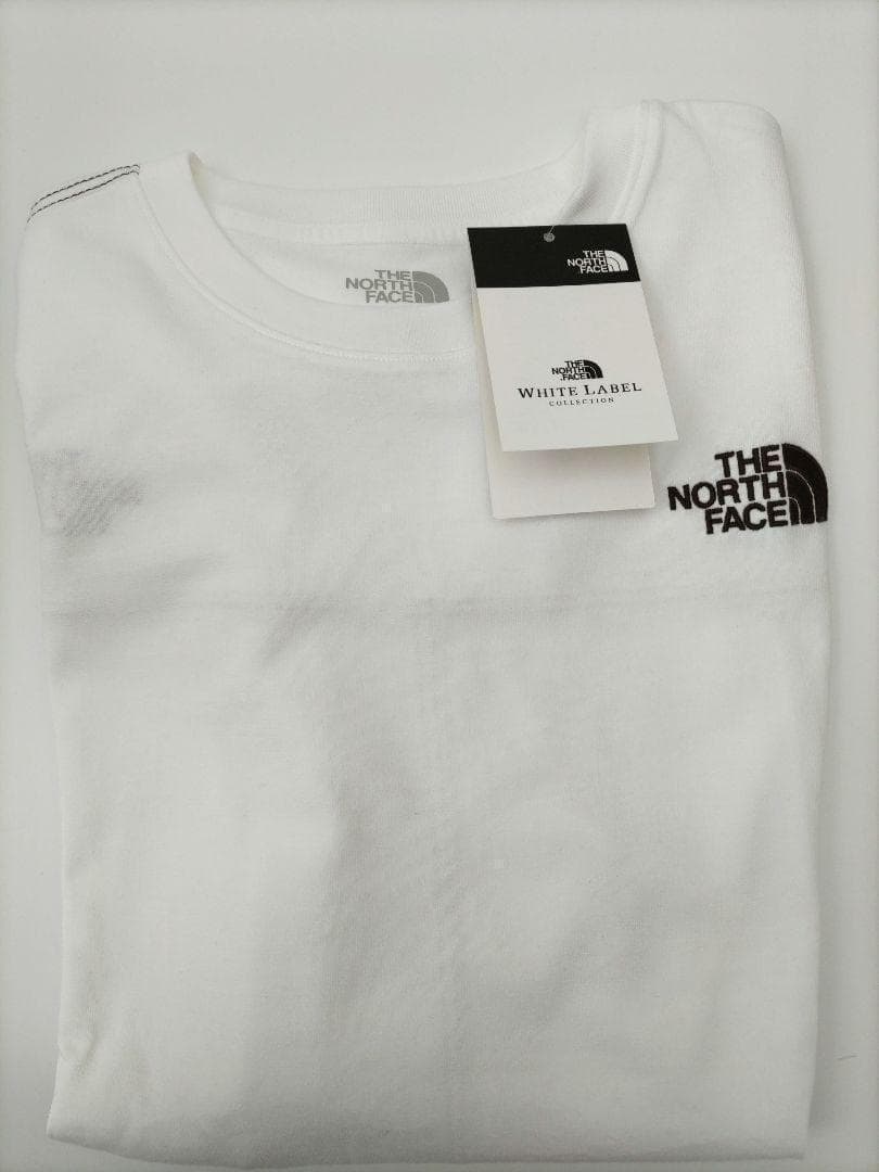 ‼️完売品‼️ 韓国限定ノースフェイス ロゴ刺繍 ステッチ 長袖 ロンT L