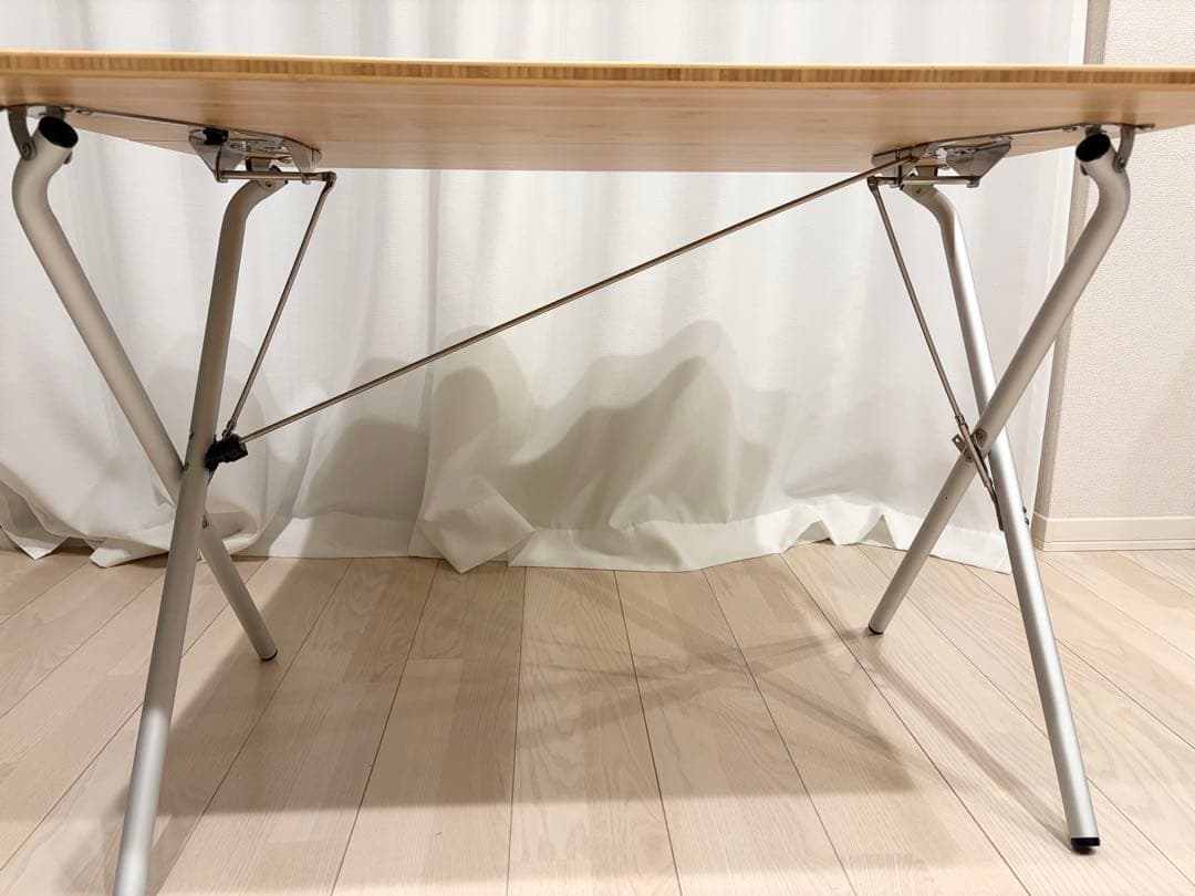 【美品・たのメル便】ワンアクションテーブル竹 収納ケース付 スノーピーク