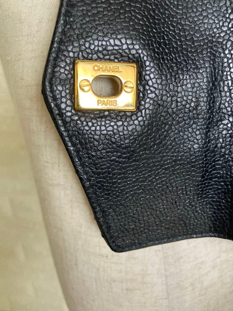 【希少】CHANEL キャビアスキン マトラッセ ウエストポーチ ウエストバッグ