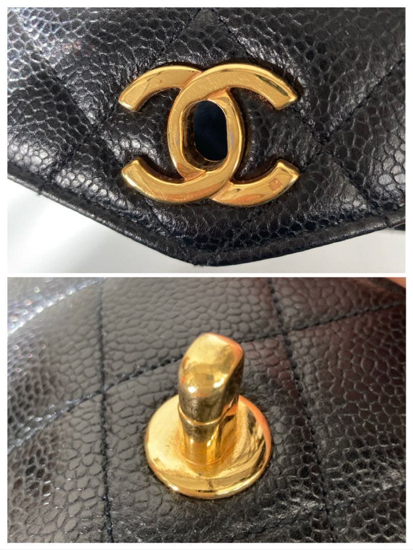 【希少】CHANEL キャビアスキン マトラッセ ウエストポーチ ウエストバッグ