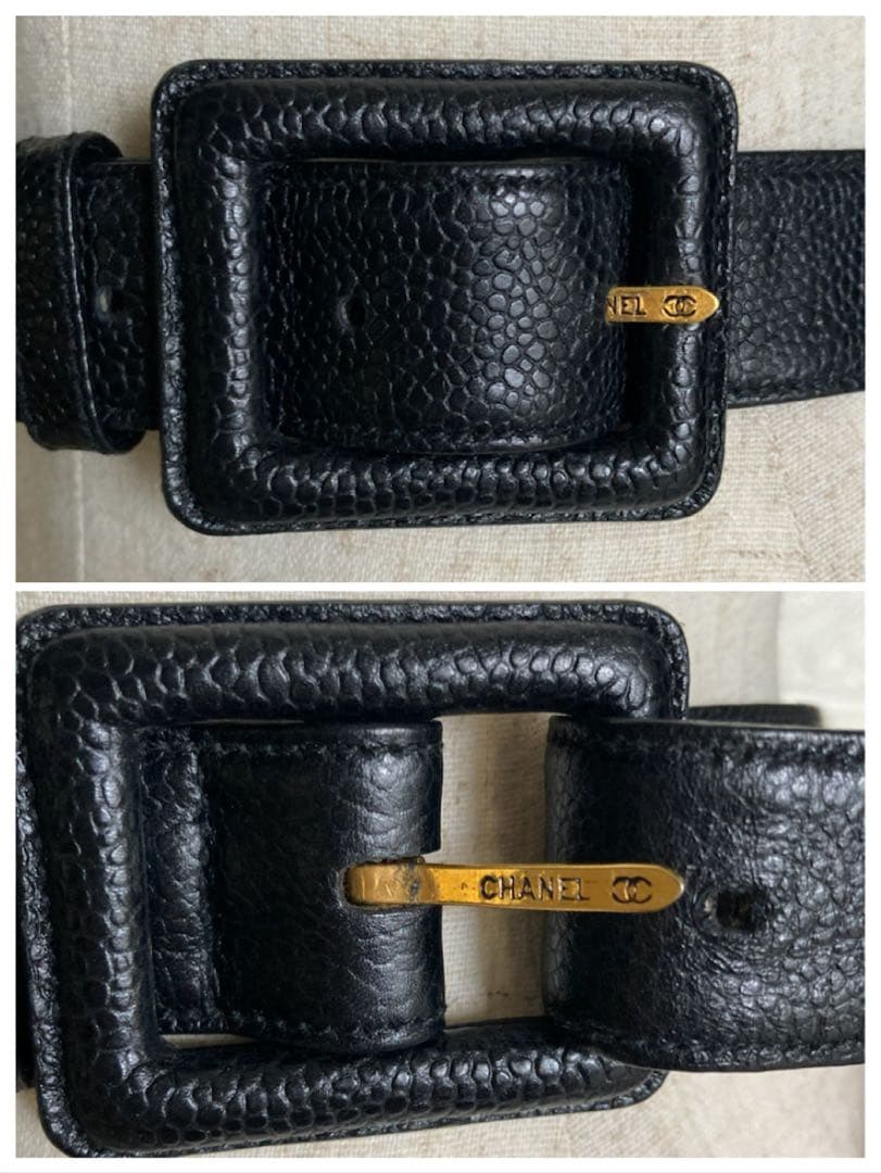 【希少】CHANEL キャビアスキン マトラッセ ウエストポーチ ウエストバッグ