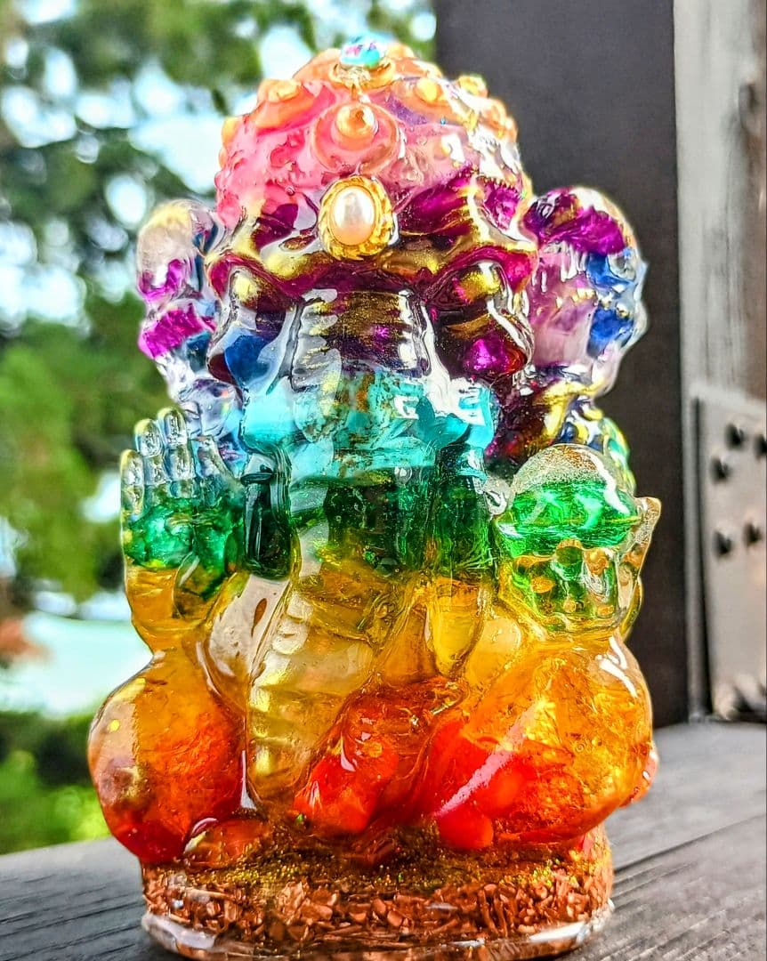 CHAKRA✧COLOR✧ガネーシャ神✧オルゴナイト